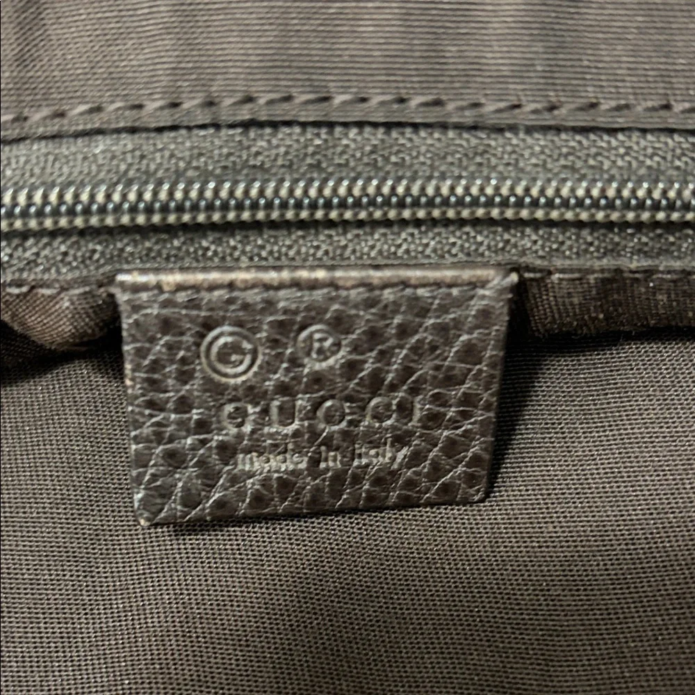 Gucci Brown GG Monogram Tote with Gold-Tone Hardware - Picture 2 of 8